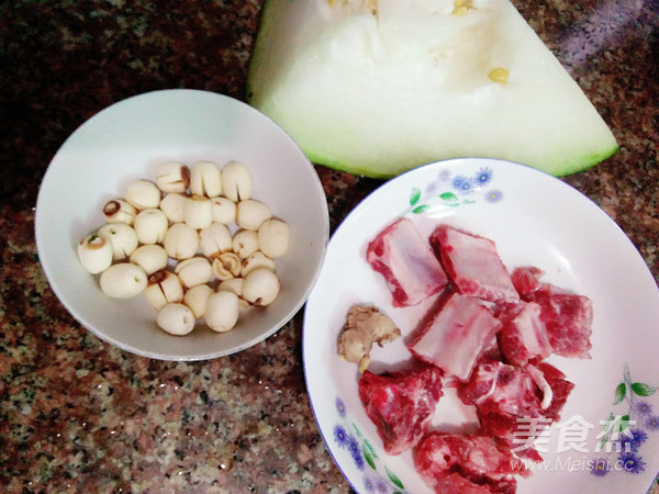 Lotus Seed and Winter Melon Pork Rib Soup recipe