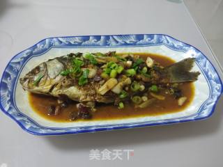 Soy Sauce Fish with Black Bean Sauce recipe