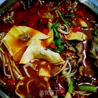 Homemade Sichuan-style Boiled Spicy Beef Belly recipe