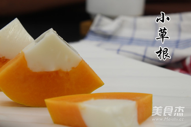 Papaya Coconut Milk Jelly recipe