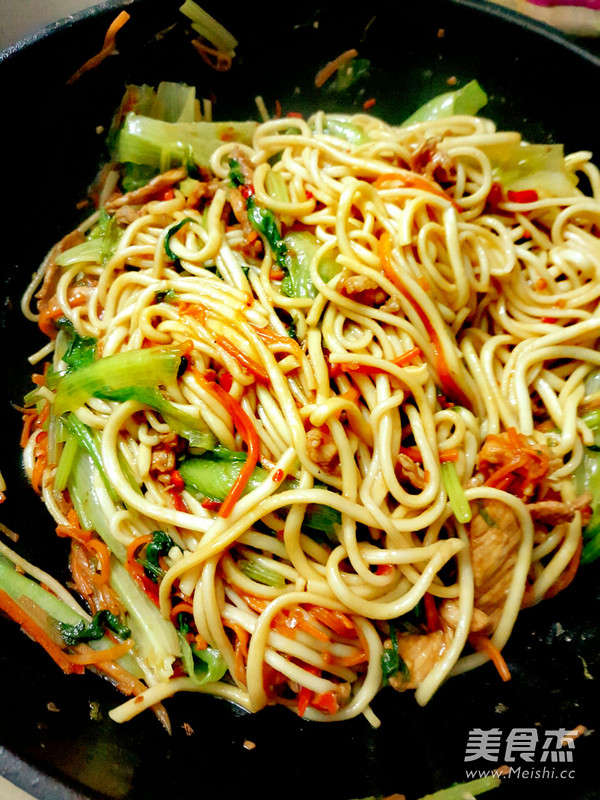 Golden Fried Noodles recipe