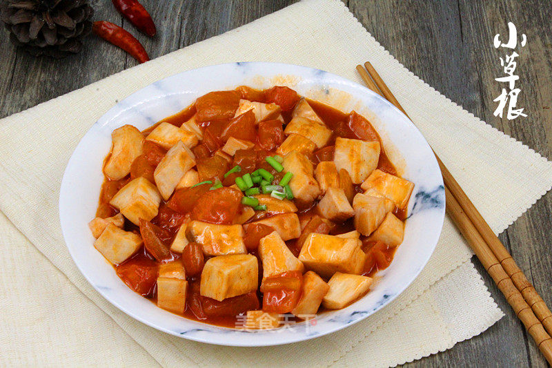Pleurotus Eryngii in Tomato Sauce recipe