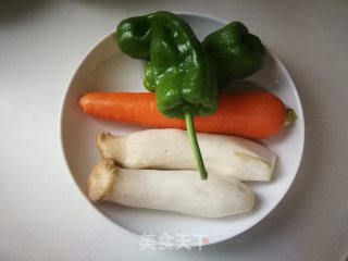 Stir-fried King Pleurotus with Wrinkled Pepper recipe