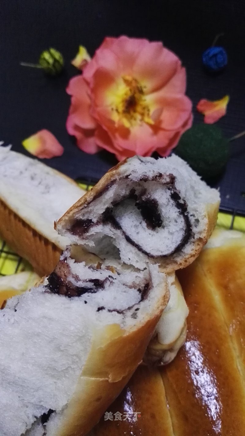 #aca烤明星大赛#milk-flavored Blueberry Soft Row Buns recipe
