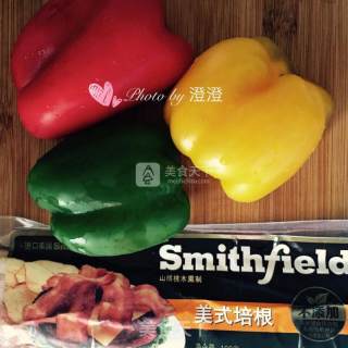 Stir-fried Bell Peppers with Bacon recipe