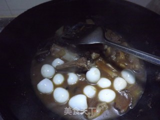 Red Wine Ribs and Quail Eggs recipe