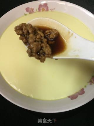 Steamed Egg with Minced Meat recipe