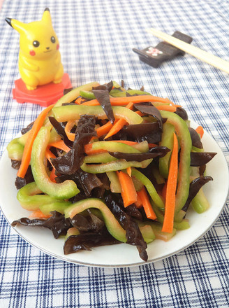 Black Fungus Mixed with Melon Peel recipe