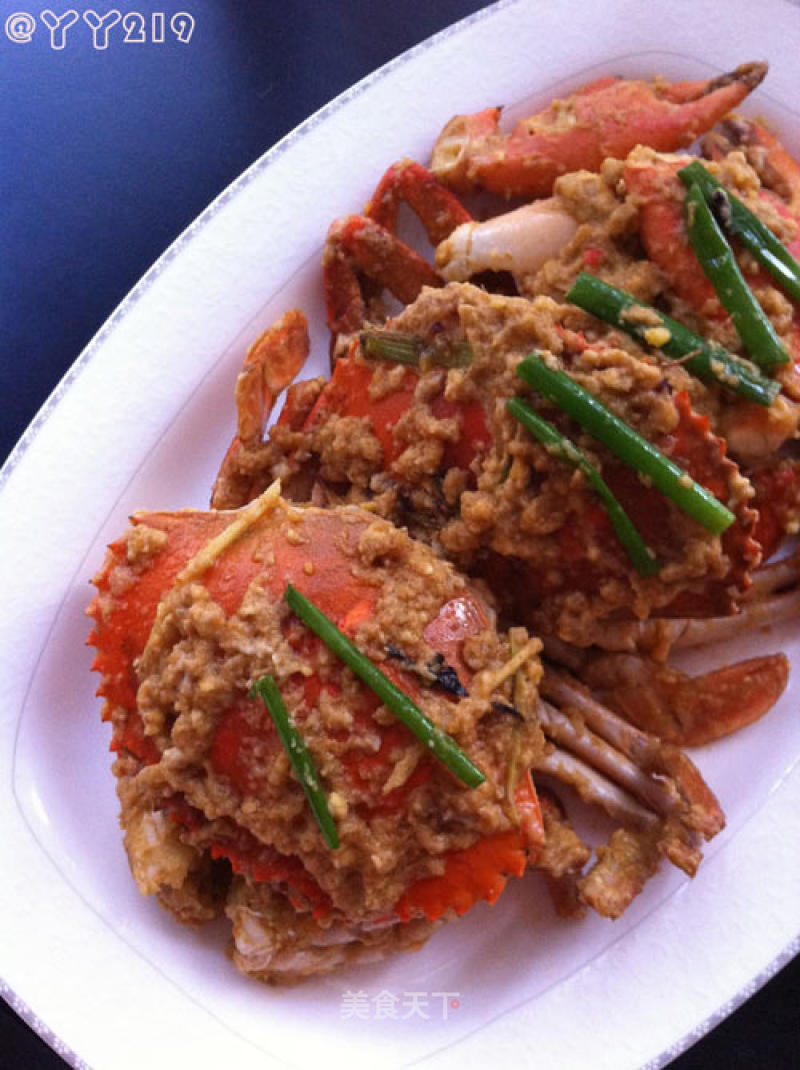 【salted Egg Yolk Fried Crab】 recipe