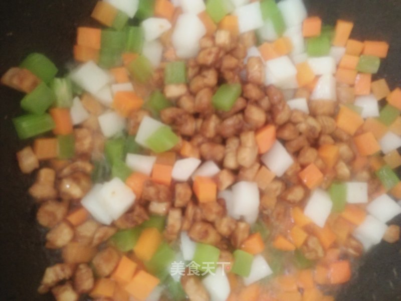 Pastoral Three-color Diced Pork recipe