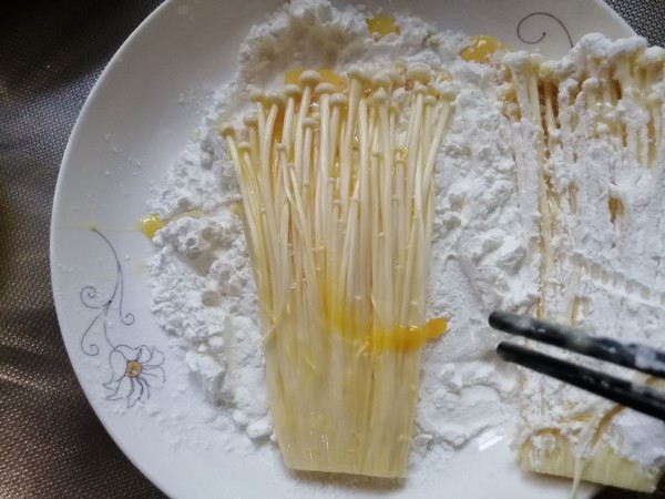 Fried Enoki Mushroom recipe