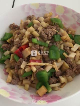 Stir-fried Young Bamboo Shoots with Minced Meat recipe