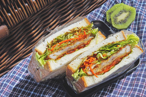 [manda Xiaoguan] Picnic-pork Chop Sandwich recipe