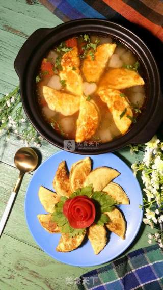 Winter Melon Tomato Egg Dumpling Soup recipe