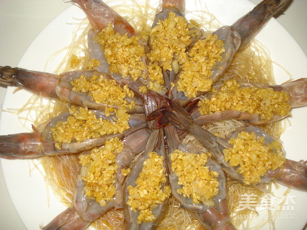Steamed Prawns with Garlic Vermicelli recipe
