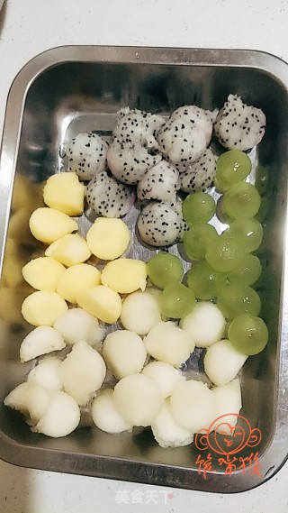 Shrimp Balls with Fresh Fruit Salad recipe