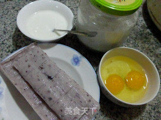 Egg Red Bean Rice Cake Soup recipe