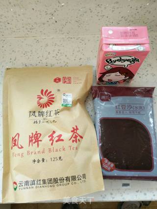 Red Bean Milk Tea recipe