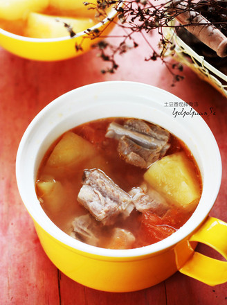 Potato and Tomato Pork Rib Soup recipe