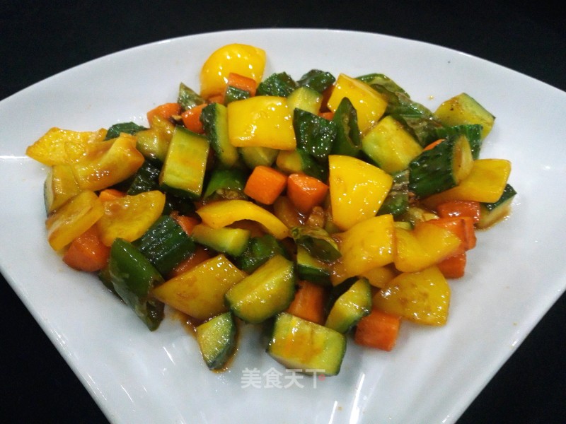 Stir-fried Diced Vegetables with Tomato recipe