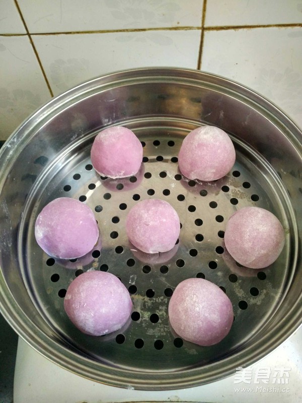 Purple Sweet Potato Mantou recipe