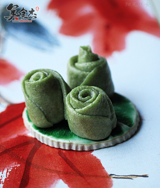 Green Rose Bun recipe