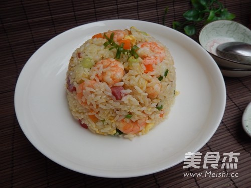 Fried Rice with Shrimp and Egg recipe