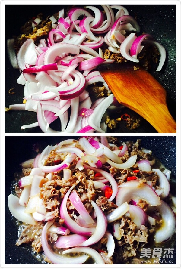 Fried Beef with Onion recipe