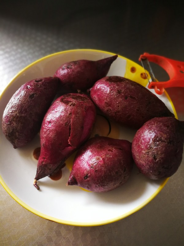 Purple Sweet Potato Glutinous Rice Cake recipe