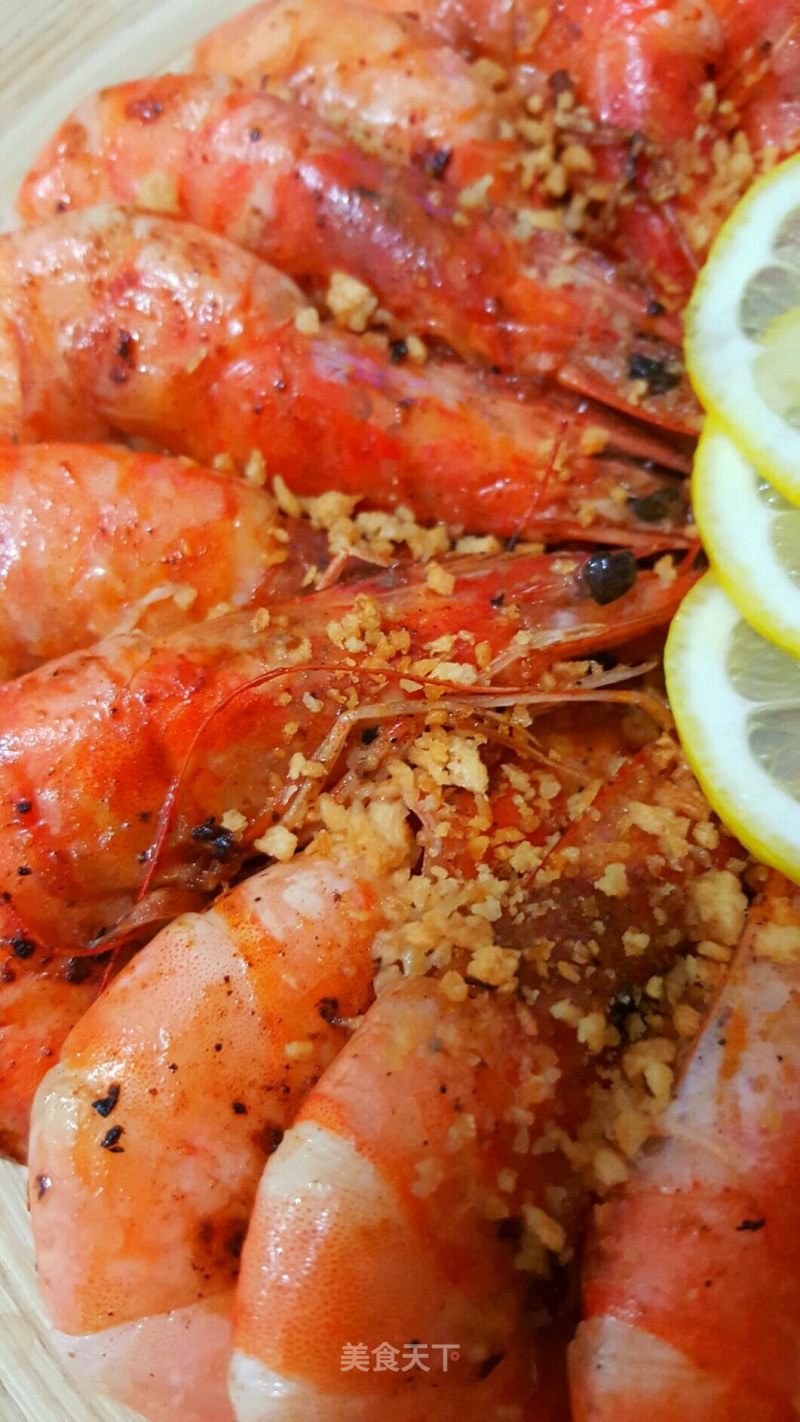 Sizzling Shrimp with Garlic Fish Sauce recipe