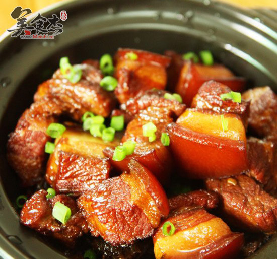 Braised Pork with Plum Dried Vegetables recipe