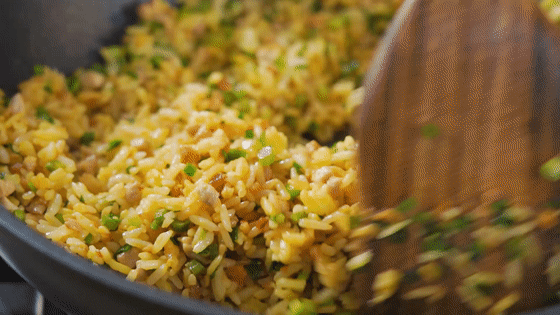Garlic Soy Sauce Fried Rice recipe