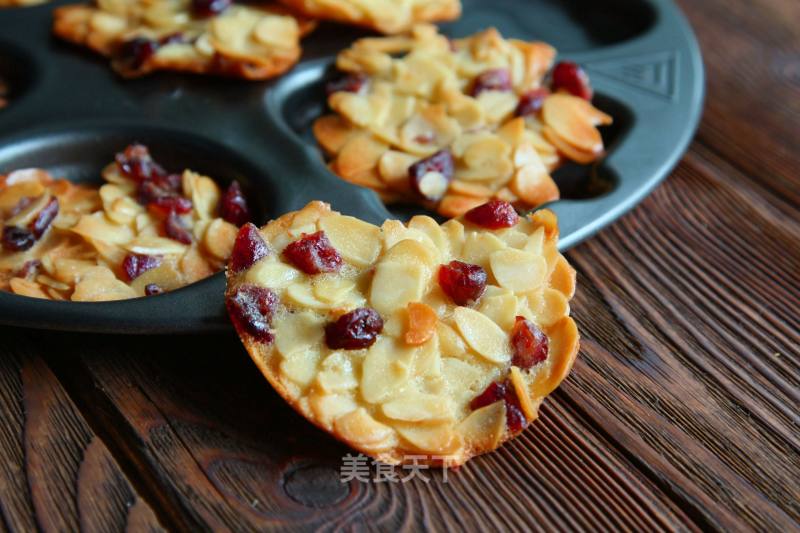 #四节baking Contest Cum是爱吃节#cranberry Almond Tiles recipe