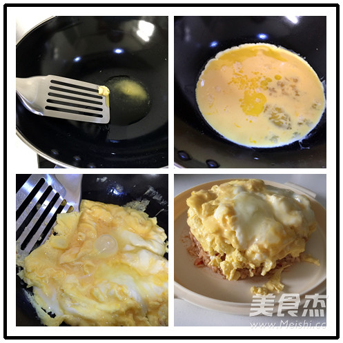 Japanese Style Beef Omelet Rice recipe