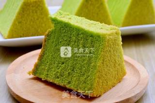 #aca烤明星大赛# Spinach Chiffon Cake (8 Inches) recipe