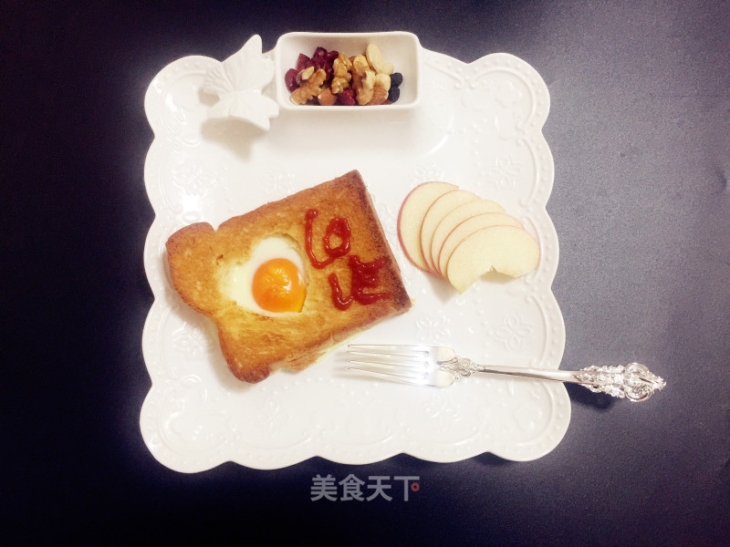 #四session Baking Contest and is Love to Eat Festival# Egg Heart Bread Crisp recipe