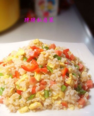 Fried Rice with Sausage and Egg recipe