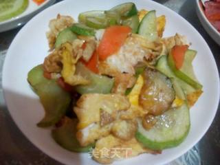 Fried Cucumber with Egg recipe