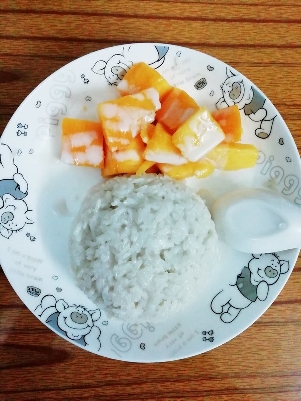 Mango Sticky Rice with Coconut Milk recipe