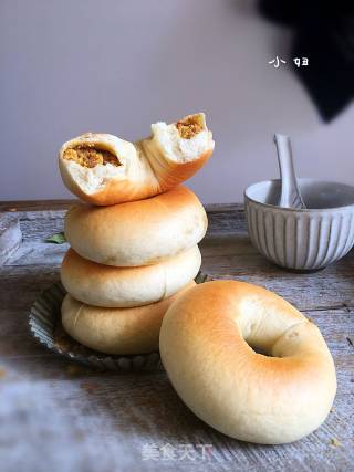 Egg Yolk Floss Bagels recipe