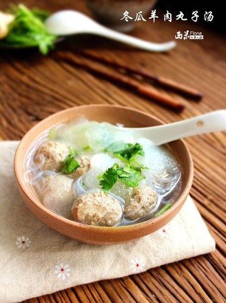 Winter Melon Lamb Meatball Soup recipe