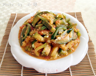 Two Eggplants Meet ------ Stir-fried Eggplant with Tomato recipe