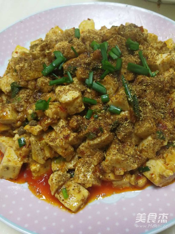 Mapo Tofu with Less Oil Chicken recipe