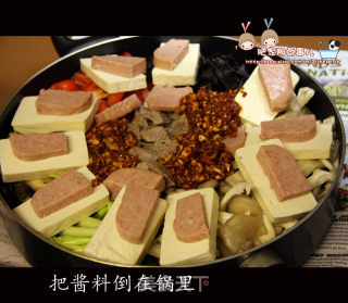Simple "korean Bazhen Tofu Pot" recipe