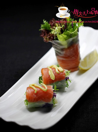 Salmon Vegetable Roll recipe