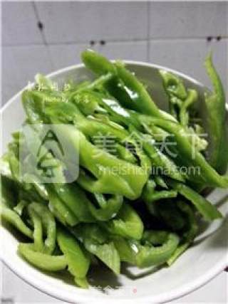 Stir-fried Pork with Green Peppers recipe