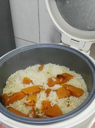 Pumpkin Braised Rice recipe