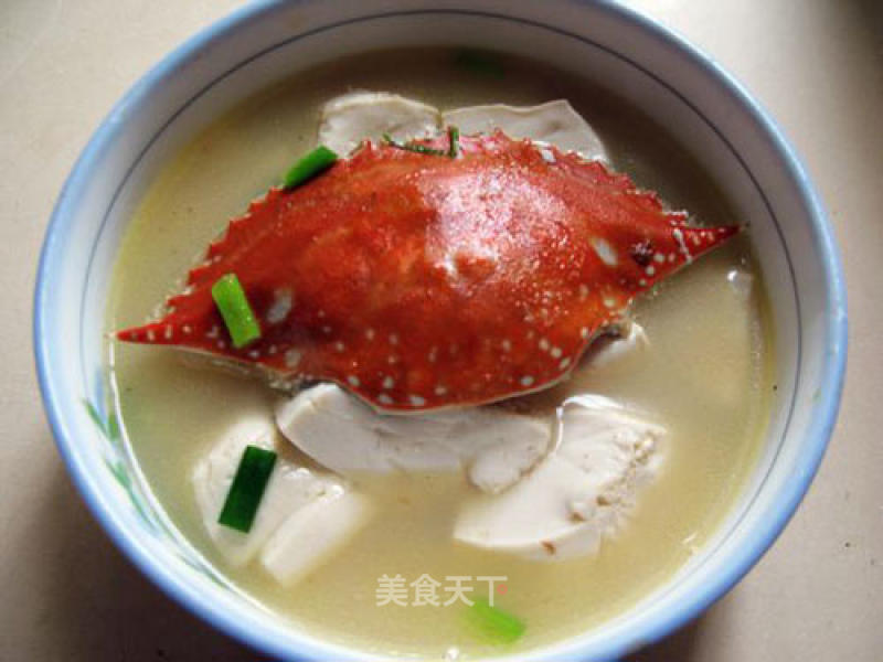 One Crab Two Foods Crab Shell Tofu Soup