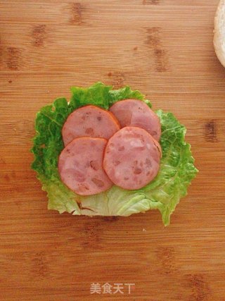 Lazy Ham and Egg Burger recipe