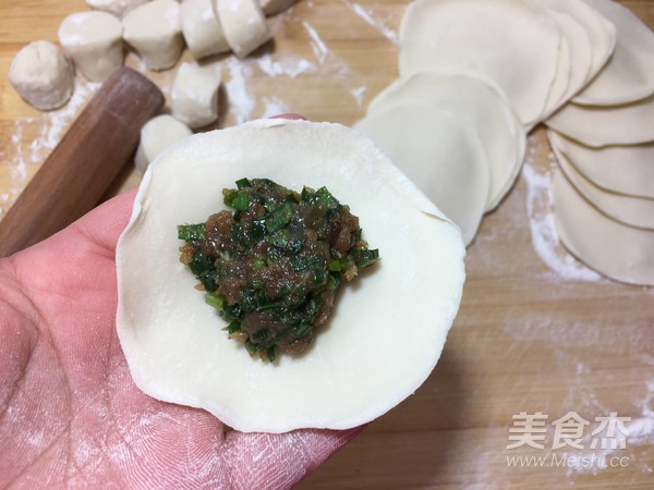 Pork and Leek Stuffed Pot Stickers recipe